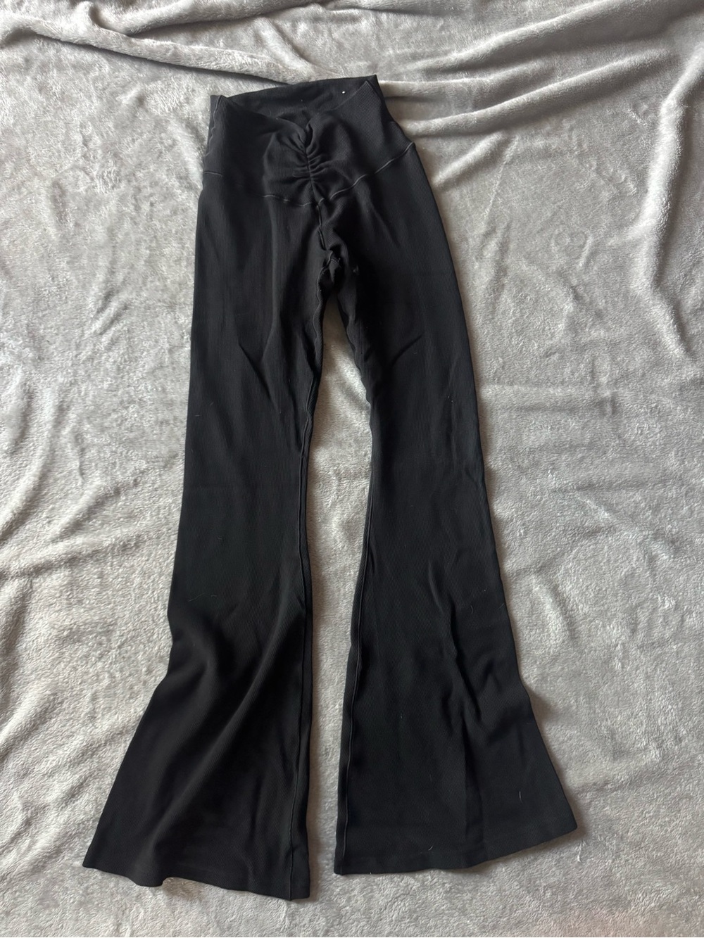 Aerie Black Flared Leggings - Comfortable High-Waist